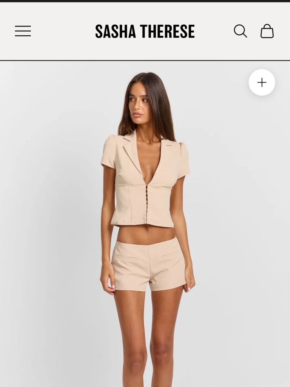 Sasha Therese Raven mini short